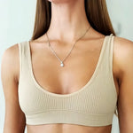 Women Seamless Bra And Panties Set Wire-Free U-Neck Small Cup Push-Up Bra Low-Rise Thongs Sexy Lingerie Female Underwear Set