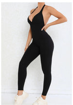 Backless Gym Jumpsuit Sport Overalls Women Nylon Yoga Workout Clothes for Women Fitness Clothing Gym Sets Womens Outfits