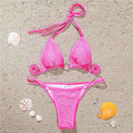Sexy Bling Rhinestone Mini Bikini Female Swimsuit Women Swimwear Two-Pieces Bikini Set Bather Bathing Suit Swim Lady V2064
