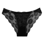 5pcs Sexy Women's Panties Perspective Floral Female Underpants Sexy Lingerie Breathable Comfortable Lady Briefs Elegant Underwea