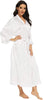 Bathrobe Women Extra Long Sleepwear Robes Silky Robe Charming Night Robe Lengthened Casual Sleepwear Robes Homewear Kimono Robe