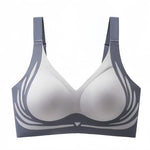 Women's V-Neck Seamless Push-Up Bra with Anti-Spill Design 4 Colors Anti-sagging Lift-up Bras Plus Size Comfort Lingerie M-4XL