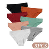 5Pcs/Set Women Cotton Panties Solid Color Low Rise Briefs Female Underpants Comfort Soft Stretch Panty Sexy Lingerie S-XXL