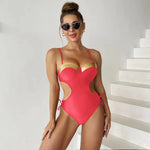 2024 Sexy Black One Piece Swimsuit Cut Out Bandage Trikini Swim Bathing Suit Monokini Push Up Brazilian Swimwear Women Bodysuit