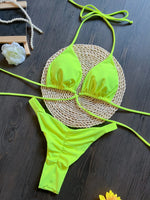 Sexy Triangle Mini Bikini Sets Micro Thongs Swimsuit Women Bathing Suit Biquini Bandage Beachwear Print Swimwear Thong Bikini