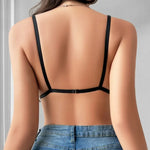 1pcs Sexy Lace Floral Women's Bras Patchwork Bow Sexy Lingerie Fashion Style Party 3/4 Cup Wire-Free No Pad Female Underwear