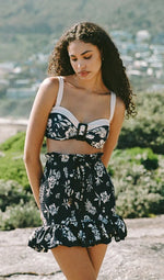 Sexy 3pieces High Waist Bikini 2024 Women Swimsuit with Smocked Skirt Swimwear Bikinis Set Brazilian Beach Bathing Suit Biquini