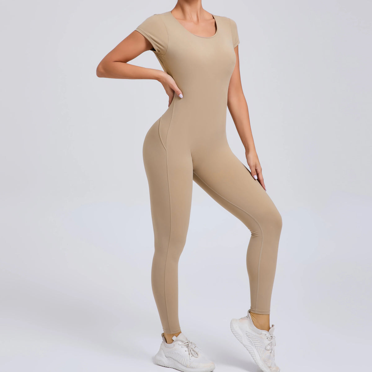 One-piece Yoga Padded Backless Suit Female Rompers Quick Dry Yoga Clothing Workout Bodysuits Scrunch Sports Jumpsuit Women