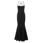 Backless Lace Up Trumpet White Party Dress Vestidos Para Mujer Sexy New in Long Dresses 2025 Spring Summer Elegant Sundress