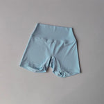 Women's High-Waist Quick-Drying Yoga Sports Shorts Nude Summer Fitness Running Training Three Quarter Length