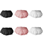 Womens Sexy Cosplay Vintage Pleated Skirt Ultra Short Skirt Cute Nightwear Lace Thongs Panties Lingerie Briefs Mini Skirt