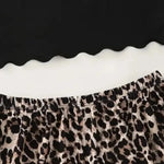 Women's Pajamas Set Sexy Lingerie Leopard Print Sling Sleepwear V-Neck Sleeveless Top and Shorts Sets Pyjamas Homewear