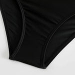 2026 Summer New Women Bikini Swimming Trunks,Solid Color Black Sexy High Waist High Elasticity Bottoms,Beach Swimwear Briefs