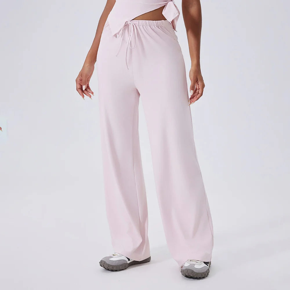 Yoga Set Sports Outfits Women Clothes Fitness Tracksuit Gym Loose straight-leg pants Workout Female Bra New Yoga Suit Sportswear