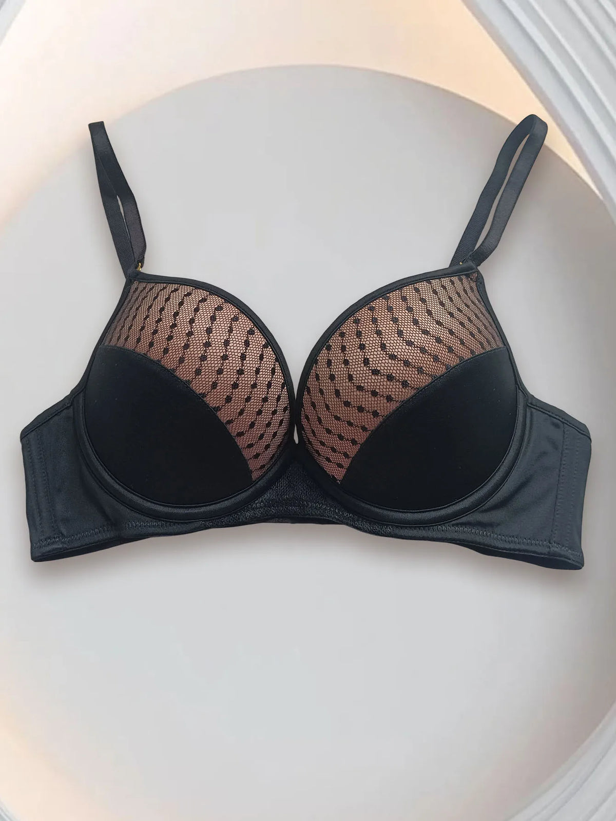 Push Up Padded Bra Plunge T-Shirt Bras for Women Underwire Full Coverage Push Up Comfort Bras Supportive Everyday Bra