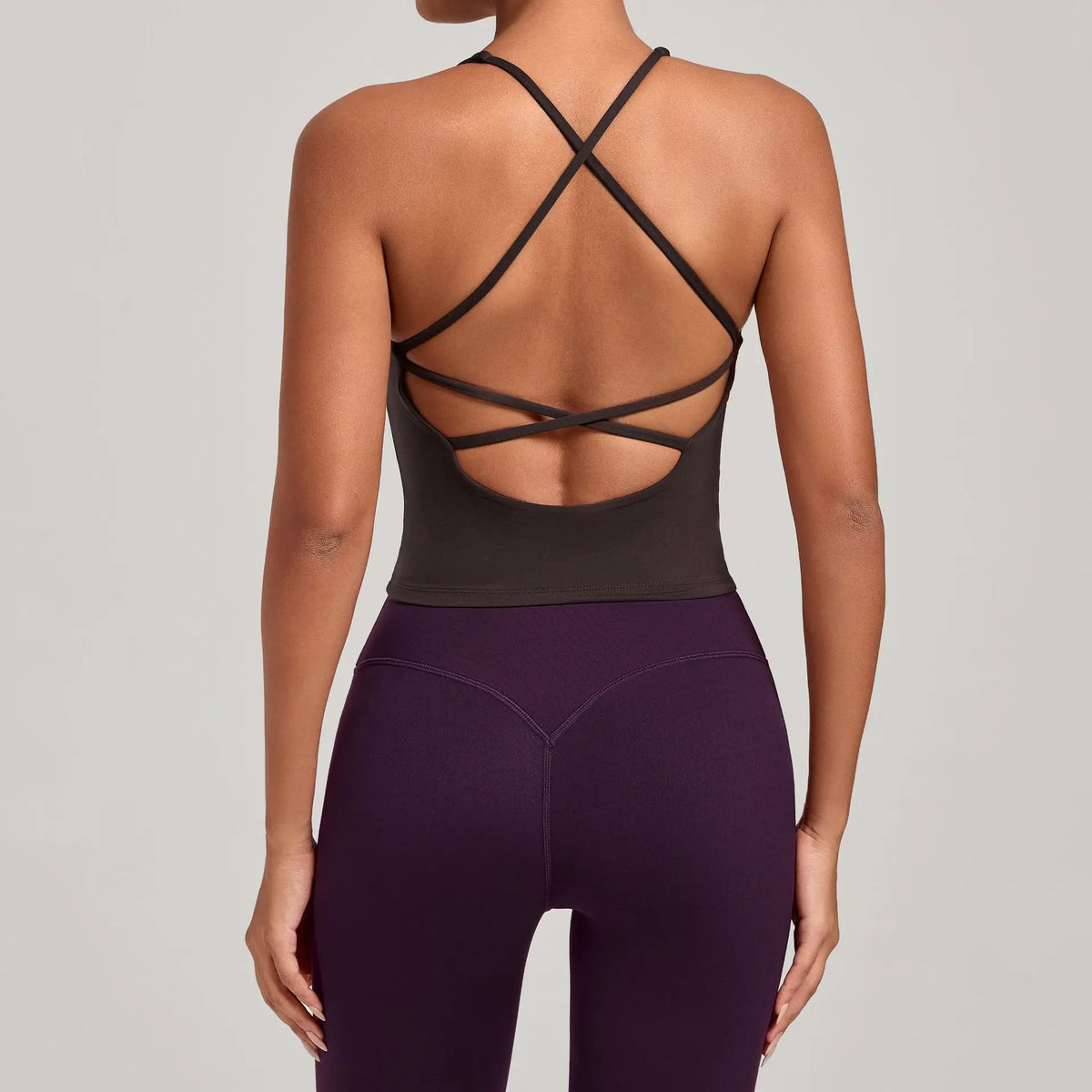 Women Sports Yoga Vest With Cross Shoulder Straps Quick Drying Sexy Yoga Bra Gym Breathablefitness Push Up Training Sports Vest
