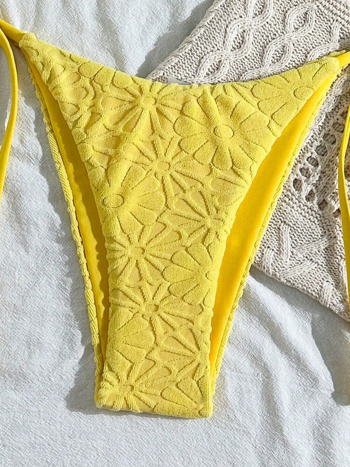 Sexy Yellow Micro Bikini 2026 Mujer Women Halter Push Up Bra Bandage Thong Swimsuit Summer Bathing Suit Holiday Swimwear Biquini