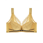 Women Lingerie White Lace Bras Hollow Out Ultrathin Push Up Bra Transparent Brassiere Sexy Underwear Plus Size Autumn 6020