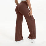 NCLAGEN Naked Feel Straight-leg Pants Gym Clothes Woman Sportswear Fitness Workout Leggings Yoga Softmotion Wide-leg Trousers