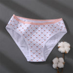 Women Printing Floral Panties 3Pcs/set Low-Rise Cotton Briefs Female Comfortable Underwear Female Soft Panties Lingerie M-2XL