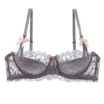 MOYISU French Romance Breathable and Comfortable Breathable Sexy Lace Not Empty Cup Bra Set Pure Desire Girl Super Beautiful