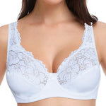 Bras For Womens Lingerie Floral Lace Bra Underwire Brassiere PerspectivePlus Size Bralette Female Sexy Underwear Tops