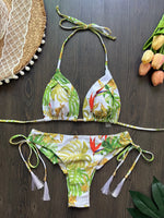 RUOTONSEPT 2024 Sexy Print Bandage Bikinis Set Women Swimsuit Two-piece Triangle Halter Swimwear Bathing Suit Brazilian Biquinis