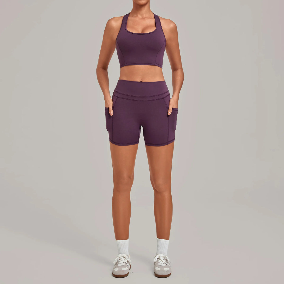 Women's Seamless Yoga Set Fitness Sports Slim‑Fit Beautiful Back Vest Training Workout Gym High Waist Butt-Lifting Pants Suits