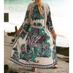 13 Colors Printed With Belt Crochet Knitted Tunic Beach Cover Up Cover-ups Beach Dress Beach Wear Beachwear Female Women K7201
