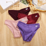 3Pcs/set Cotton Panties Women M-4XL Low Waist Underwear Plus Size Briefs Ladies Comfortable Underpants Female Panties Lingerie