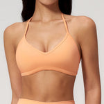 Women Yoga Bra Hanging Neck Sports Bra Gym Top Running Push Up Breathable Sports Underwear Women Fitness Bra Workout Top Women