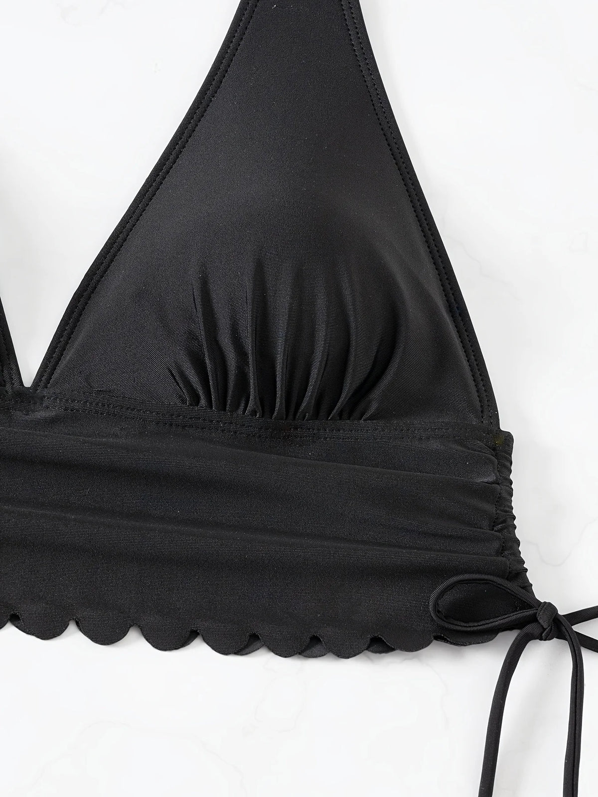 ZTVitality Sexy Black Bikini Set 2025 New Arrival Padded Bra Halter Bandage High Waist Swimsuit Women Swimwear Summer Beachwear
