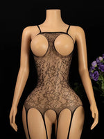 Crotchless Bodysuits Pornographic Bodystocking For Sex Bold Body Suit Super Hot Open Bra Erotic Costumes Sexy Fishnet Lingerie