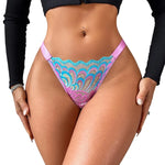 1pc Low Rise Mixed Color Sexy Women G-string Fashion Style Hollow out Elegant Sexy Lingerie Breathable Soft Lady Thong Underwear