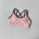 Women's Summer Shock-absorbing Running Yoga Tank Top with a Beautiful Contrasting Sports Bra and a Professional Pilates Bra