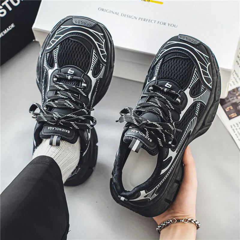 Sneakers Women TrendsPlatform Shoes Lightweight Outdoor Sports Shoes Breathable Running Shoes Lace Up Casual