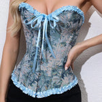 There are lace body-shapingwaist-cinchingchest-supporting corsets and ladies' court shaping tops