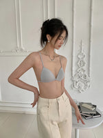 Summer French Bralette Beachwear Triangle Cup Beautiful Back Light Support Seamless Thin Straps Wirefree Comfort AU S-XL