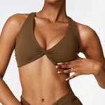 Push Up Gym Top Women Pleated Design Sports Bra Women Sexy Yoga Bra Running Yoga Clothes Women Fitness Workout Brassiere Women