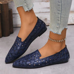 Breathable Flats Female Shoes Summer 2026 New Arrival Leather Flats Woman Moccasin Loafers Casual Mom Shoes Women's Ballet Flats