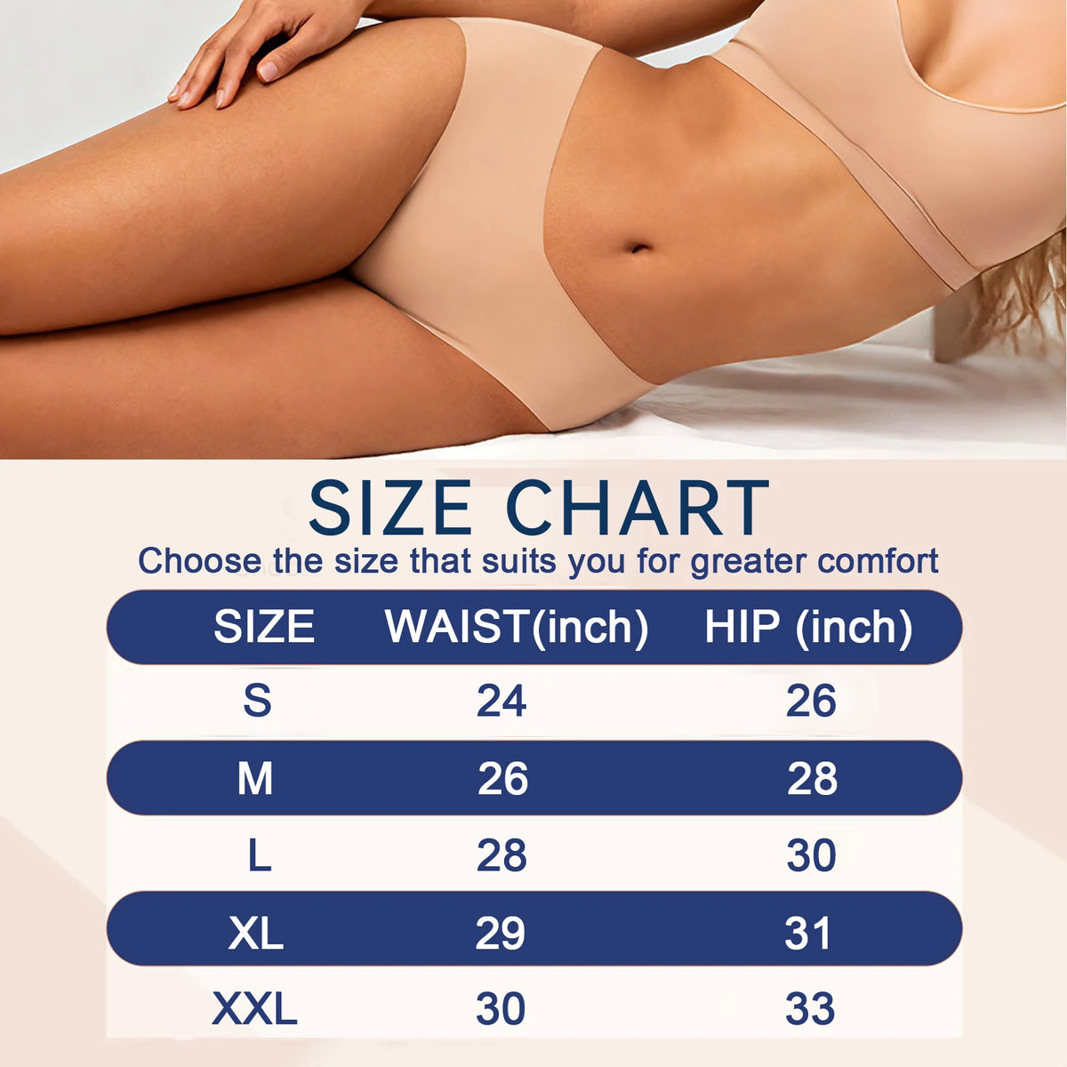 American Women's High Waist Seamless Bra and Panties Set Underwear Breathable Comfort Briefs S-2XL Thong Soft Underwear