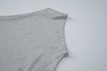 FDYOUI Women's Diagonal Collar Gray T-shirts Y2K Female Off Shoulder Lace-up Holes Cropped Tops Casual Black T Shirt Streetwear