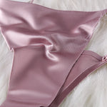 Women Panties G String Sexy Thong Seamless Underwear Ice Silk T Back Butterfly Briefs Girls Low Waist Lingerie Plus Size S-XL
