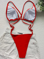 High Cut Out G String Female Swimwear One Piece Swimsuit Women Mini Micro Thong Monokini Bather Backless Bathing Suit Swim Wear