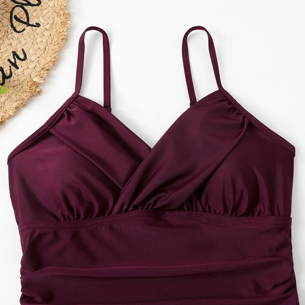 S - XXL Sexy Wrinkled One Piece Swimsuit Women Swimwear Female Monokini Swimsuits 2025 Bathing Suit Swim Beach Wear Bodysuit
