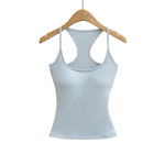 Soft Blush Pink Tank Top For Women Slim Fitted Design Stretchy Fabric Seamless Comfort For Casual Outings Or Light Workouts RSEZ