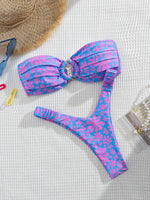 2024 Sexy Push Up Women Swimsuits Micro Bikini Female Swimwear Brazilian Bikini Set Thong Biquini Swim Suits Print Beachwear