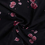 FDYOUI Elegant V-neck Floral Printed Short Dress High Street Women's Puff Sleeve High Waist Tunics Ruched Vacation Party Dresses