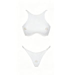 Sexy 3Pcs Swimsuit With Beach Pants Women Bikini Push Up Swimwear Biquini White Swim Suit Micro Bikinis Bathingsuit Beachwear