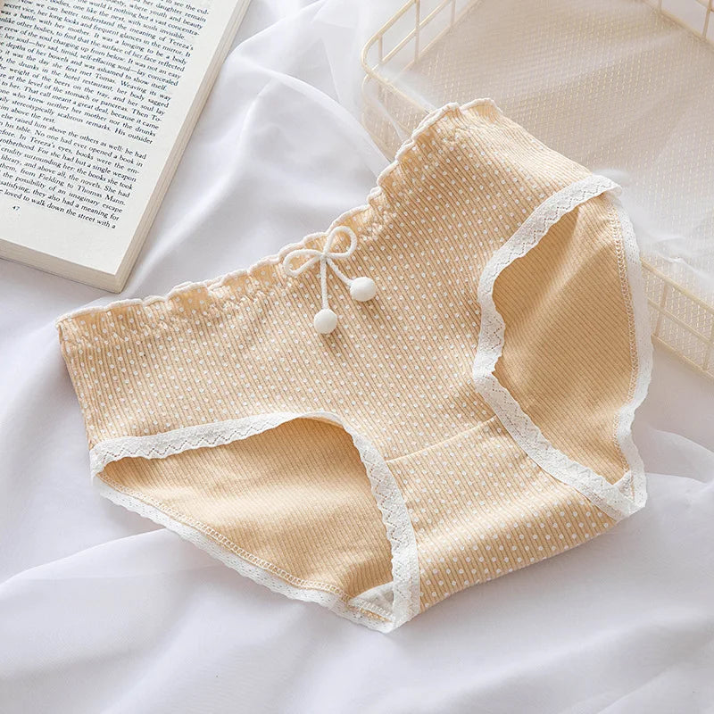 1PC Cotton Panties for Women Briefs Low Waist Underwear Sexy Underpants Ladies M-XL Solid Color Lingerie